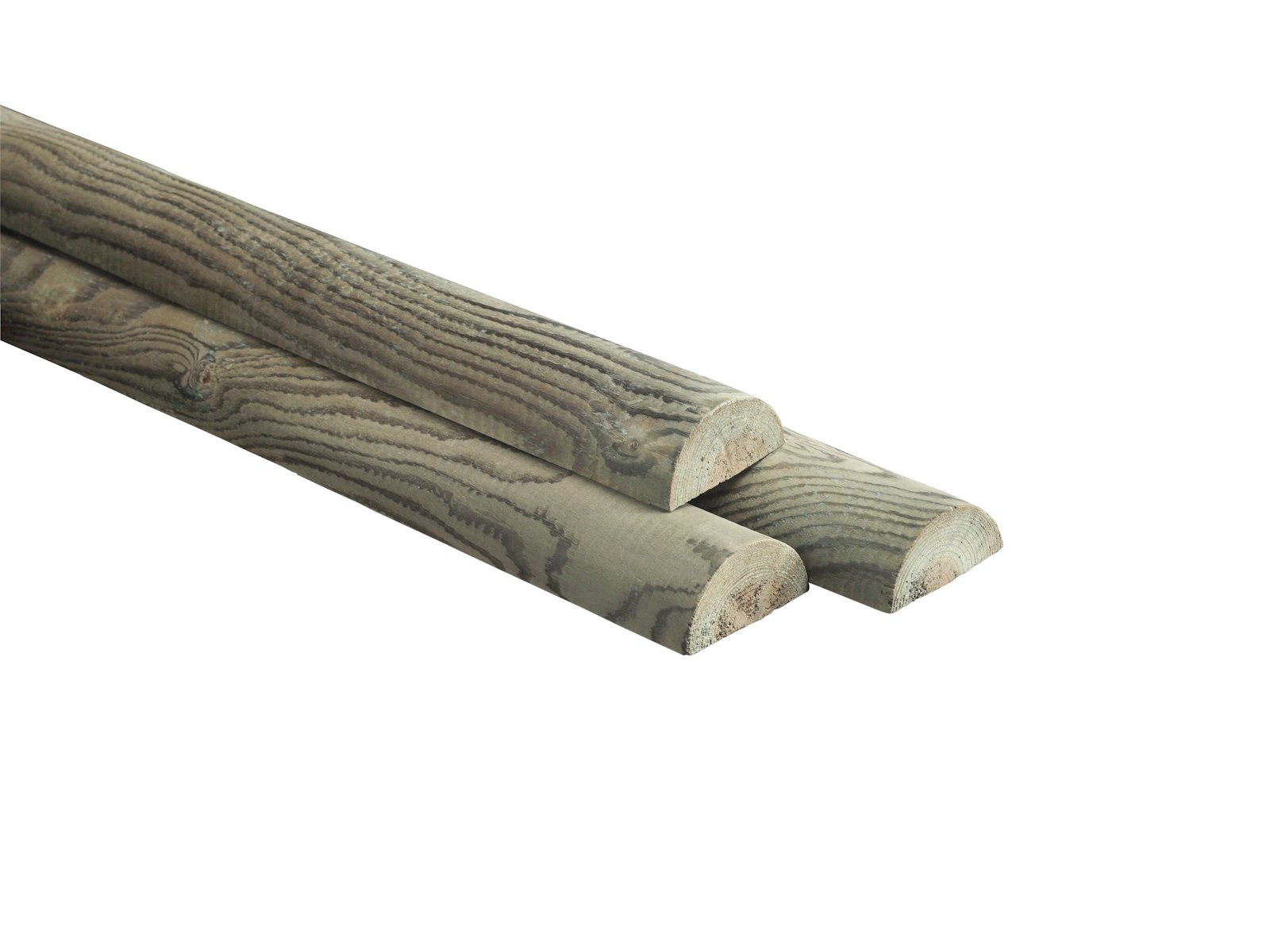 Halfronde Regel 10 x 500 cm Paal halfrond 100 mm 5 meter