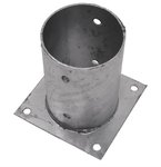 RondePaalhouderOpPlaatDiameter101mm