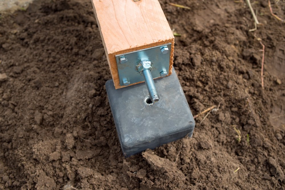 Dalle Béton Support Poteau 15x15 Ancre Platine Sur Vis M20 150/100 K2