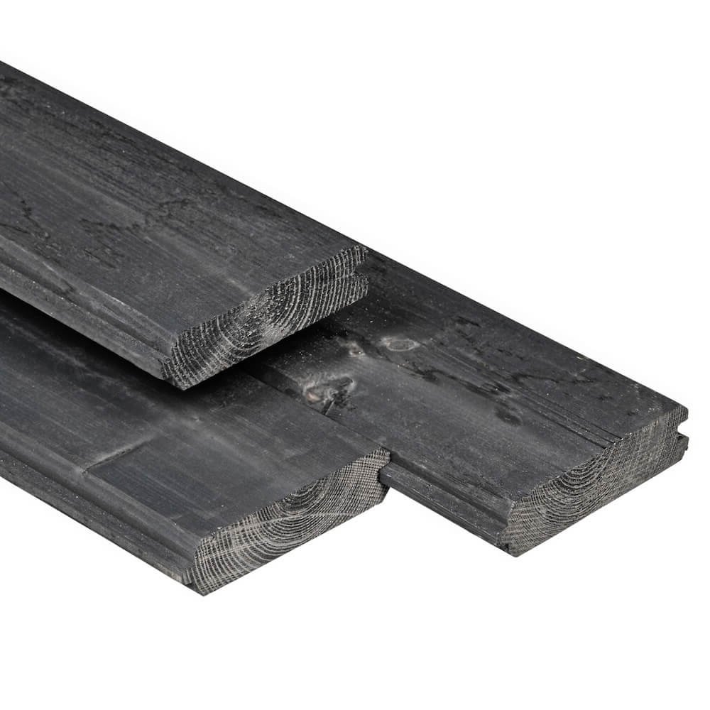 Pressure Treated 28mm T&G Boards - Black - 180cm-166363 