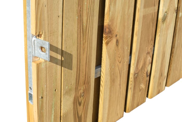 Gartentor blickdicht auf Stahlrahmen mit Zylinderschloss aus Edelstahl