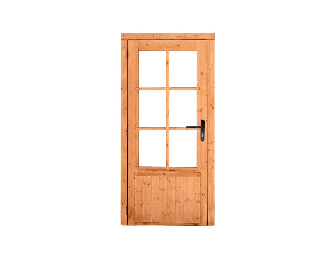 red_class_wood_enkele_glas_deur_100x205cm_links