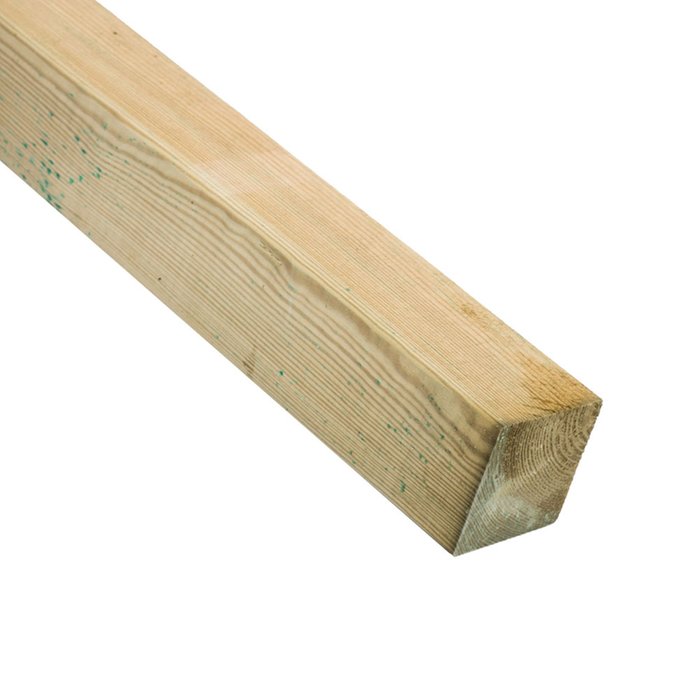 68mm Thick Fine Sawn Fence Post from Tuin. 270cm in Length.