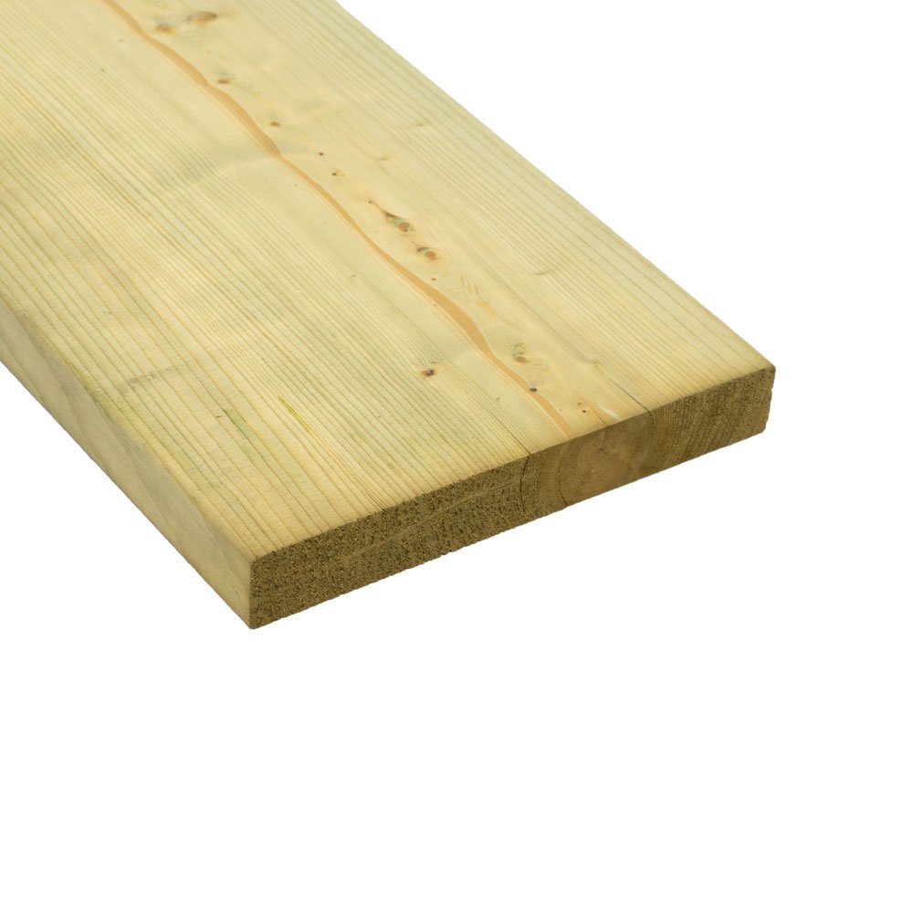 Swedish Spruce Timber Decking 28mm - 420cm-159298 
